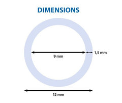PVC Tube 9/12 mm - Blue - 100 m