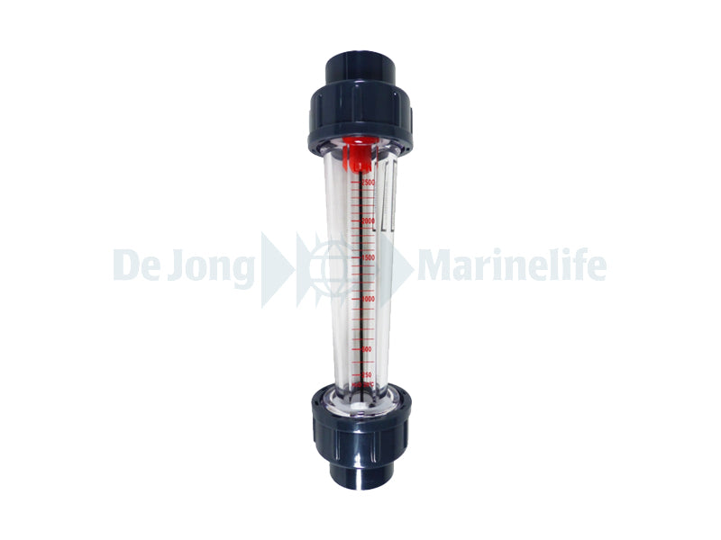 PVC Flowmeter / Flow - meter Ø 32mm grey 2500 l/h