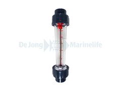 PVC Flowmeter / Flow - meter Ø 32mm grey 2500 l/h