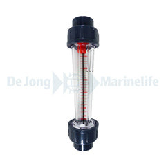 PVC Flowmeter / Flow - meter Ø 32mm grey 2500 l/h