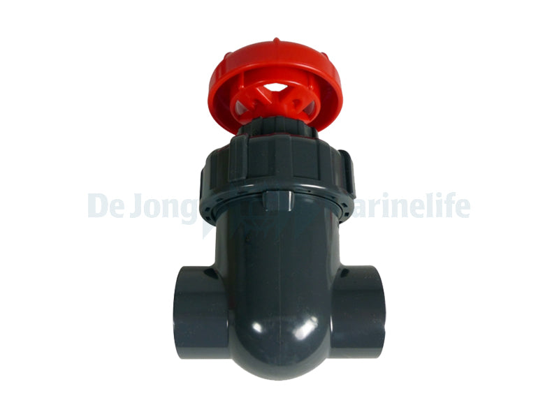 PVC Gate Valves / Stop Valve gray/red 50mm