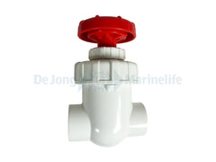 PVC Gate Valves / Stop Valve white/red 25mm