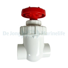 PVC Gate Valves / Stop Valve white/red 50mm