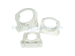 PVC pipe clamp Ø 40 mm white lockable