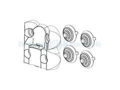 SHARK ADV  FILTER HOLDER + SUCTIONS CUPS