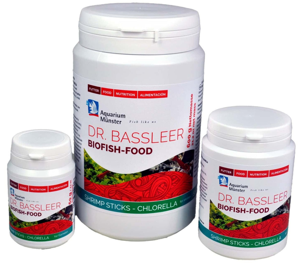 BF SHRIMP STICKS CHLORELLA 600 g, de/en/fr/esDR. BASSLEER