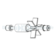 ROTOR+STAINLESS STEEL SHAFT+RUBBERS - SPACE EKO+320