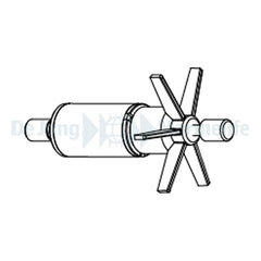 SYNCRA 1.0  ROTOR + STAINLESS STEEL SHAFT+ RUBBERS