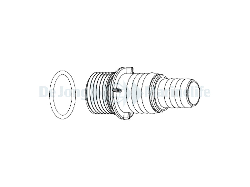 SYNCRA 1.5 HOSE CONNECTOR 1/2" GAS+O-RING