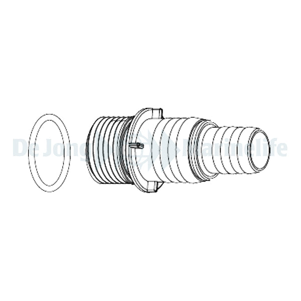 SYNCRA 3.5-4.0-5.0  INLET Hose Connector 1"GAS+O-RING