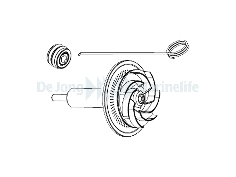 SYNCRA HF 10.0  ROTOR+CERAMIC SHAFT + HOOK+ BOTTOM BEARING