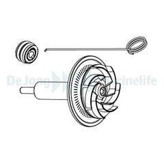 ROTOR+CERAMIC SHAFT+HOOK+BOTTOM BEARING - SYNCRA HF 12.0