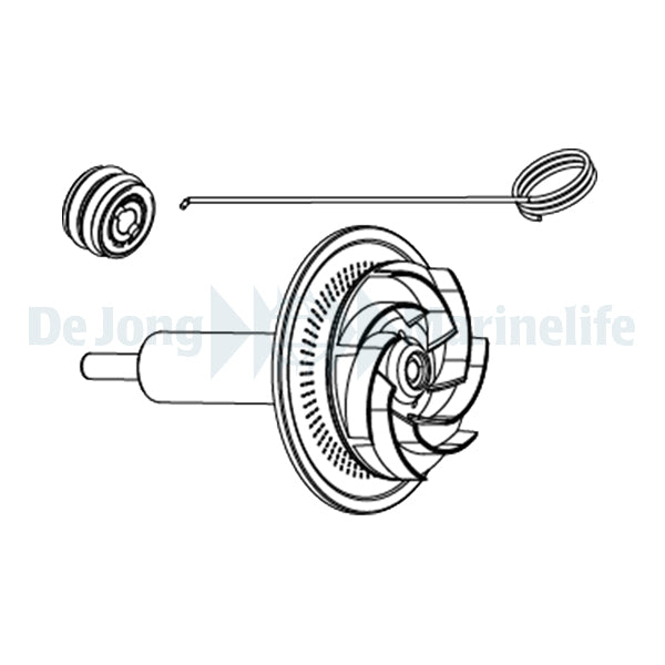 SYNCRA HF 16.0  ROTOR+CERAMIC SHAFT + HOOK+ BOTTOM BEARING