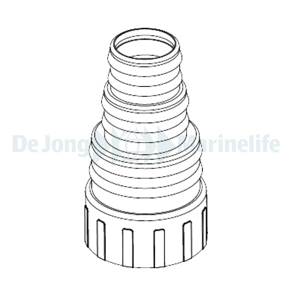 Hose adapter 1 1/2" GAS - D40-32-25+ORING - SYNCRA HF
