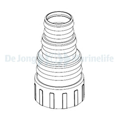 SYNCRA HF Hose adapter 1 1/2" GAS - D40-32-25+ ORING