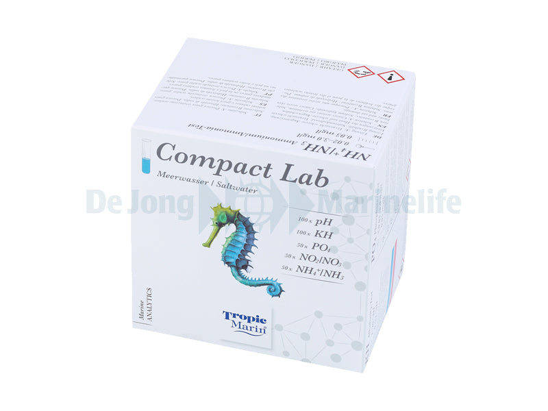 Compact Lab Test Set contains: pH, KH, PO4,NO2, NO3, NH3,