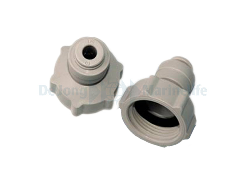 3/4" Threaded Tap Connector - Push Fit 1/4" Pipe