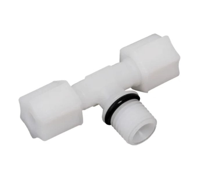 T-piece 1/4" external thread 6/4-1/4"-6/4 with union nut
