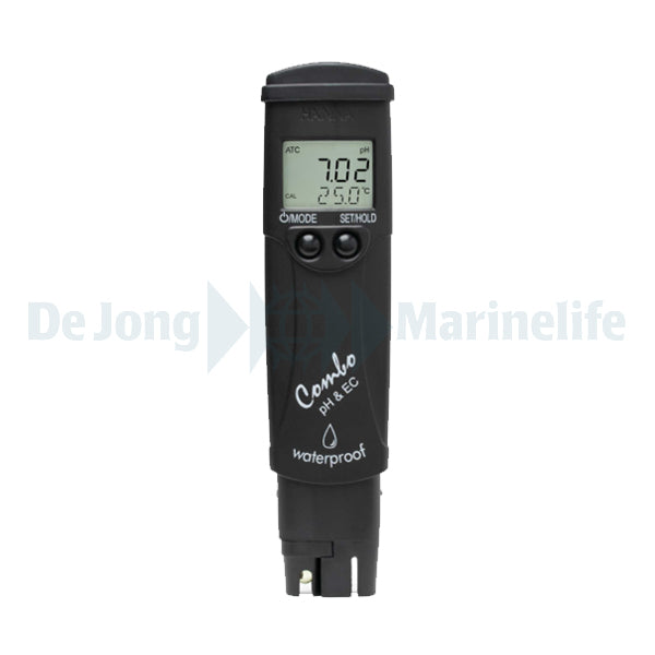 Water resistant pocket pH, conductivity (EC) up to 3999 µS/c
