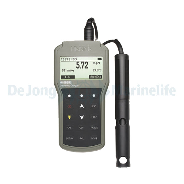 Water resistant portable oxygen meter with barometer