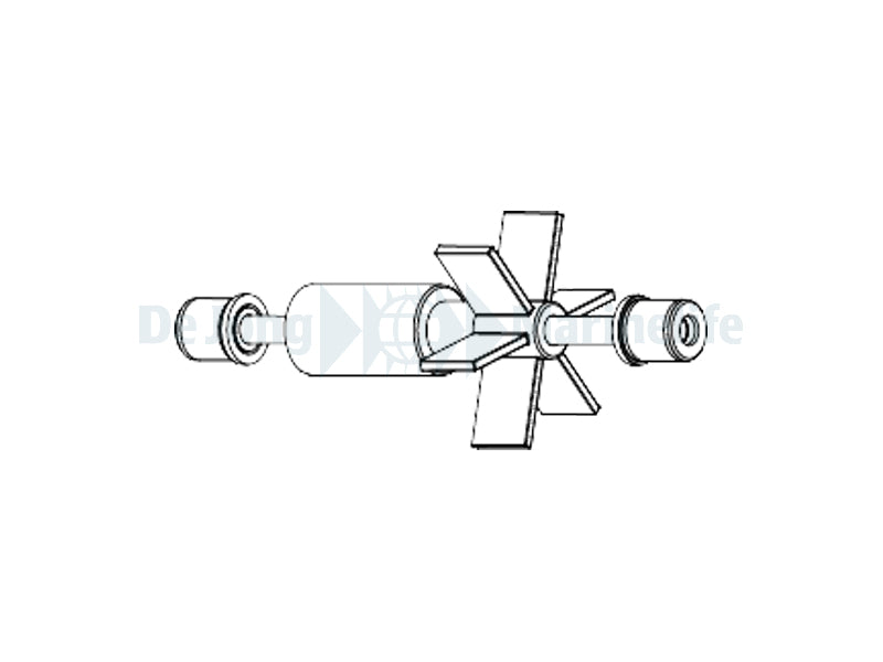 WHALE  120  ROTOR  + STAINLESS STEEL SHAFT+ RUBBERS
