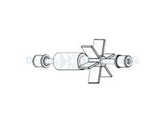 WHALE  120  ROTOR  + STAINLESS STEEL SHAFT+ RUBBERS