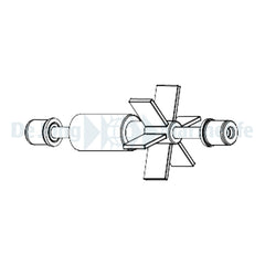 ROTOR+STAINLESS STEEL SHAFT+RUBBERS - WHALE 200