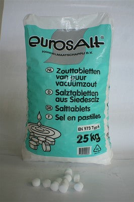 Zout, per 25 kg (tablet)