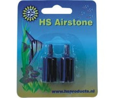 HS AQUA LUCHTSTEEN CILINDER 15X25 MM 2ST. ZWART BLISTER