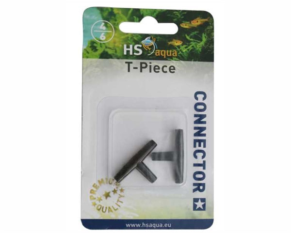 HS Aqua T-stuk 4-6 mm 2 st. zwart