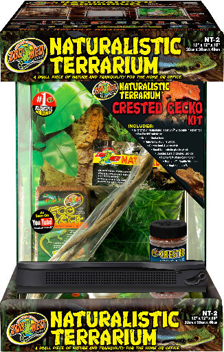 ZooMed terrarium crested gecko kit 30x30x46