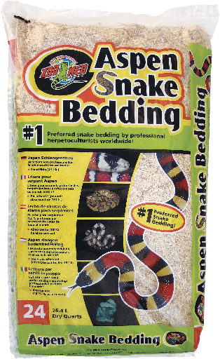Zoomed aspen snake bedding