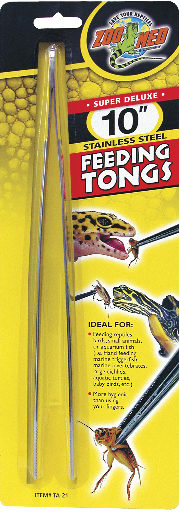 TA-21E STAINLESS STEEL FEEDING TONGS 25CM