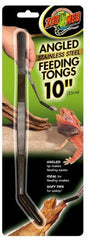TA-23E ANGLED STAINLESS STEEL FEEDING TONGS 25CM