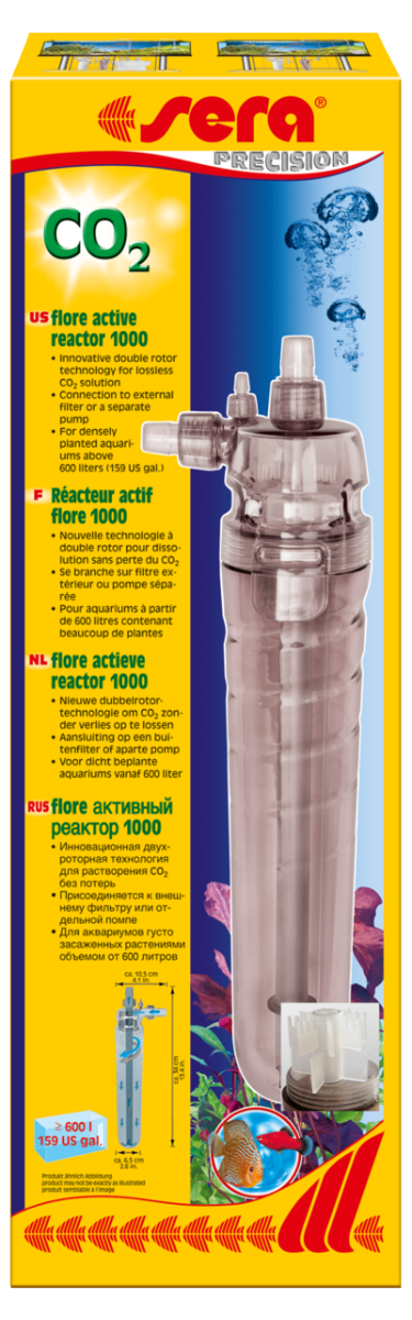 sera flore actieve CO2-reactor 500 - 1000