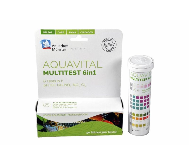 Aquarium Munster AQUAVITAL MULTITEST 6IN1 (50 TESTS)
