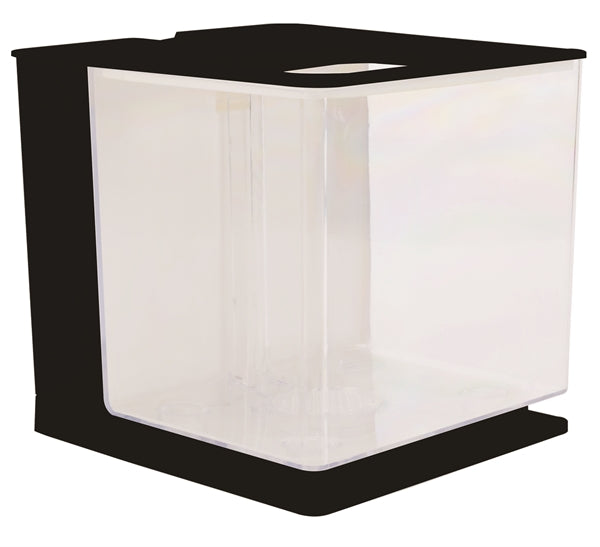 PLASTIC BETTA TANK 17X18X16.5 CM ZWART