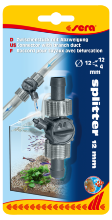 Sera slangsplitter met aftakking