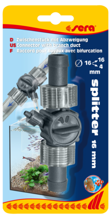 Sera slangsplitter met aftakking