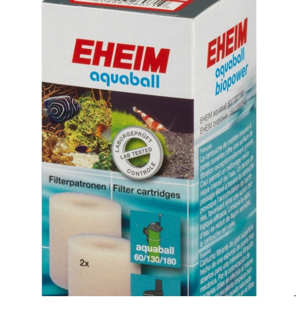 Eheim Filterpatroon Aquaball 60 en Biopower 180 2 Stuks