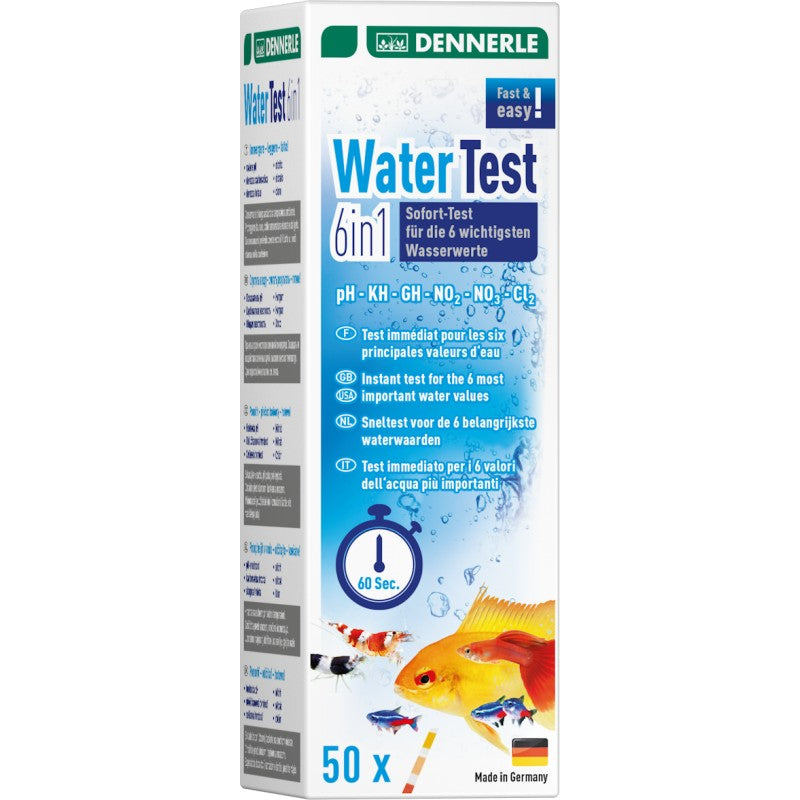 Dennerle Aquaristiek watertest 6 in 1 50 stuks