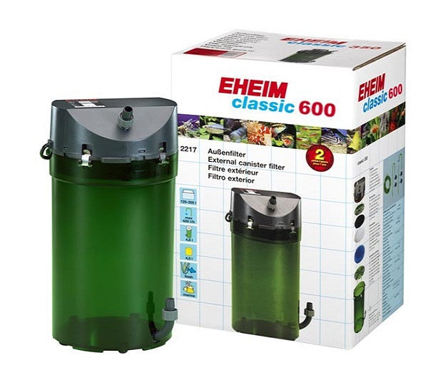 Eheim Classic 600 Plus (2217), incl. filtermateriaal en dubbelkranen