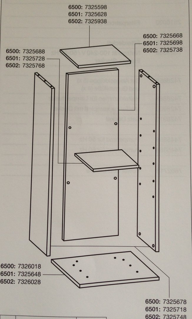 Eheim Plank zwart 6500