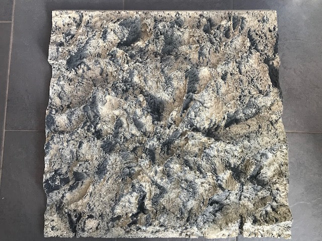 Fefis Rock Flat grijs-zwart (60X60 cm, Dik)