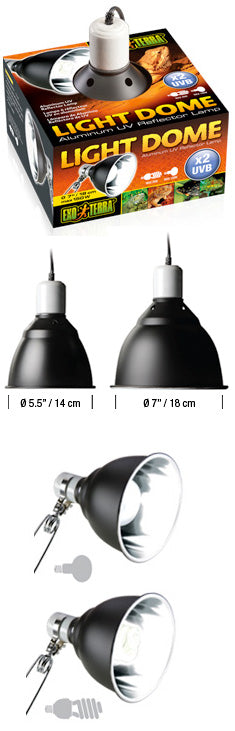 Exo Terra Light Dome - Aluminium UV lampreflector