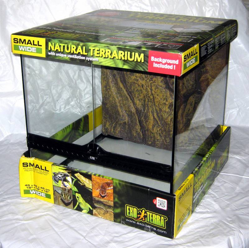 exoterra terrarium small wide 45x45x45