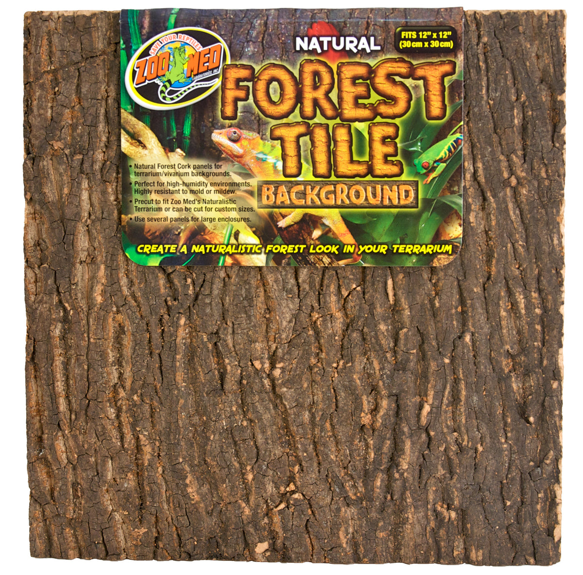 Zoomed Forest Cork Tile Background 30x45cm