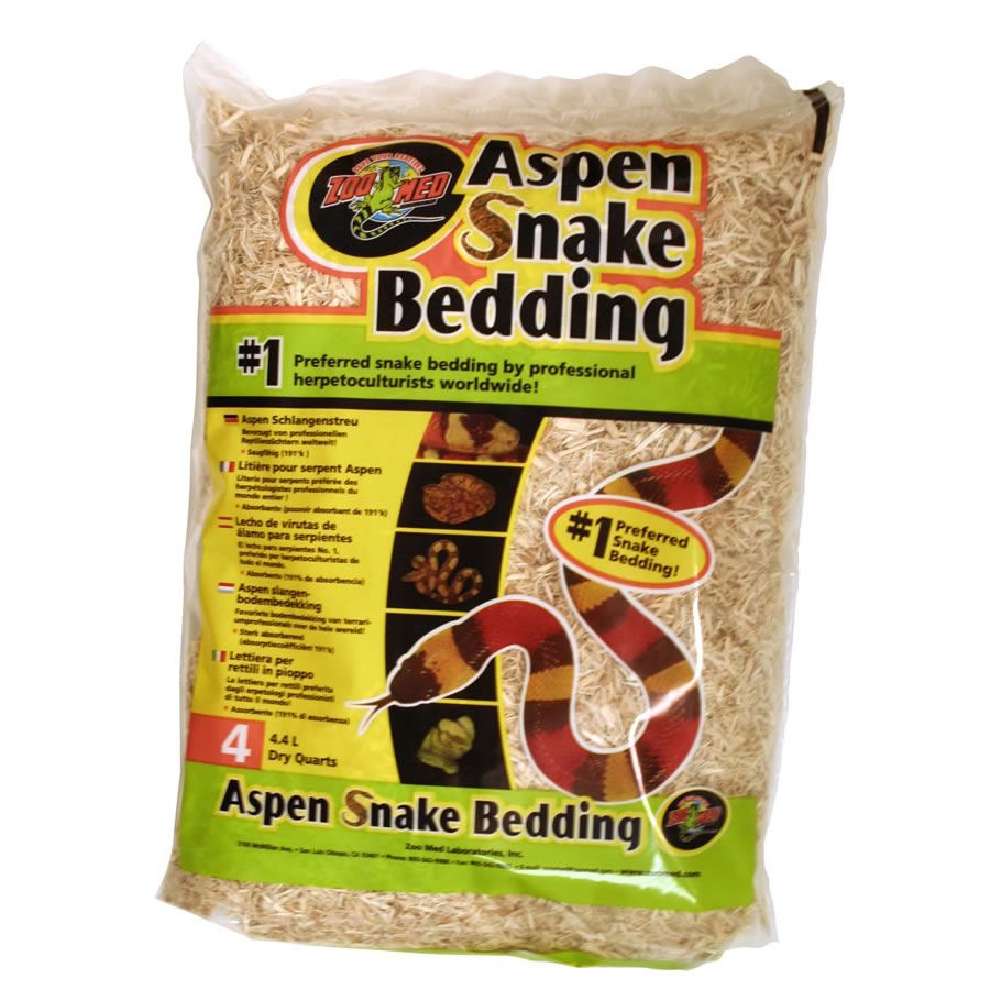 Zoomed aspen snake bedding