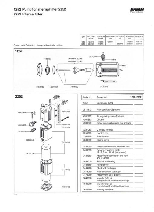 Eheim Powerline XL (2252)
