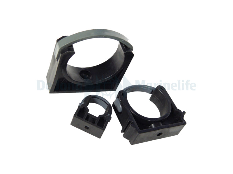PVC Pipe Clip 40mm Closed Black